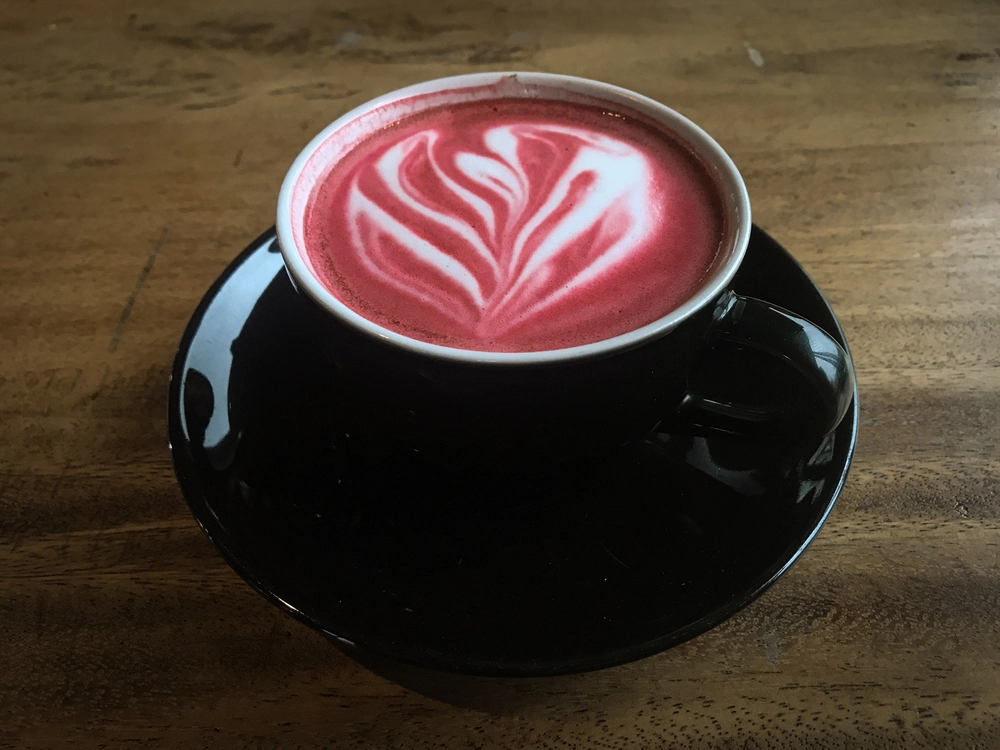 Hot Red Velvet Latte Tanamera Coffee